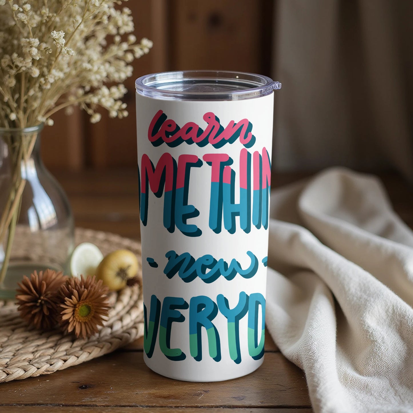 Learn Something New Everyday Tumbler Product