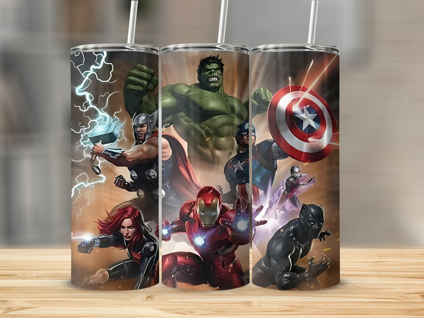 Marvel Avengers Superhero Design Tumbler Cup