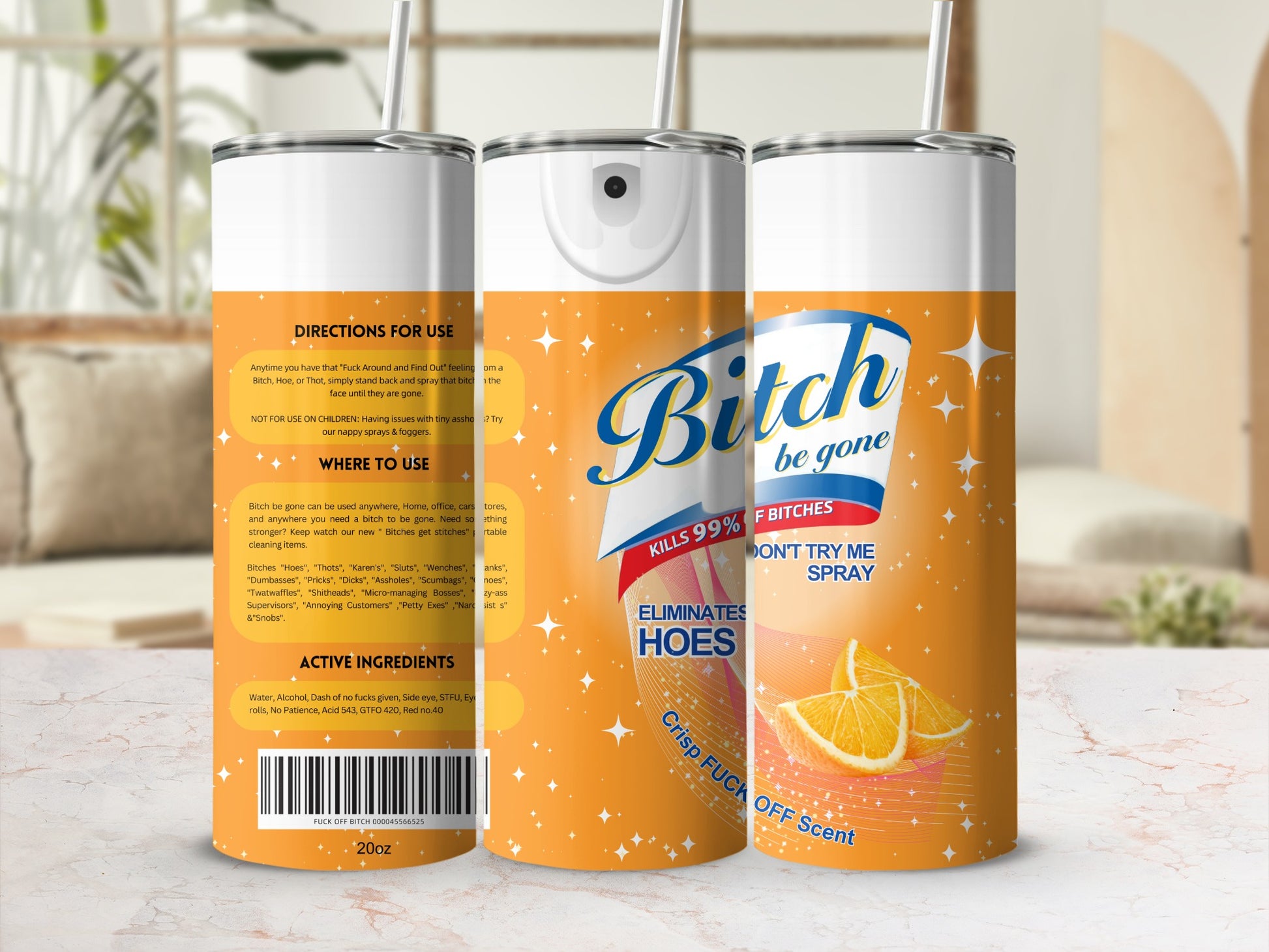 Bitch Be Gone Spray Eliminates Hoes Crisp Fuck Off Scent
