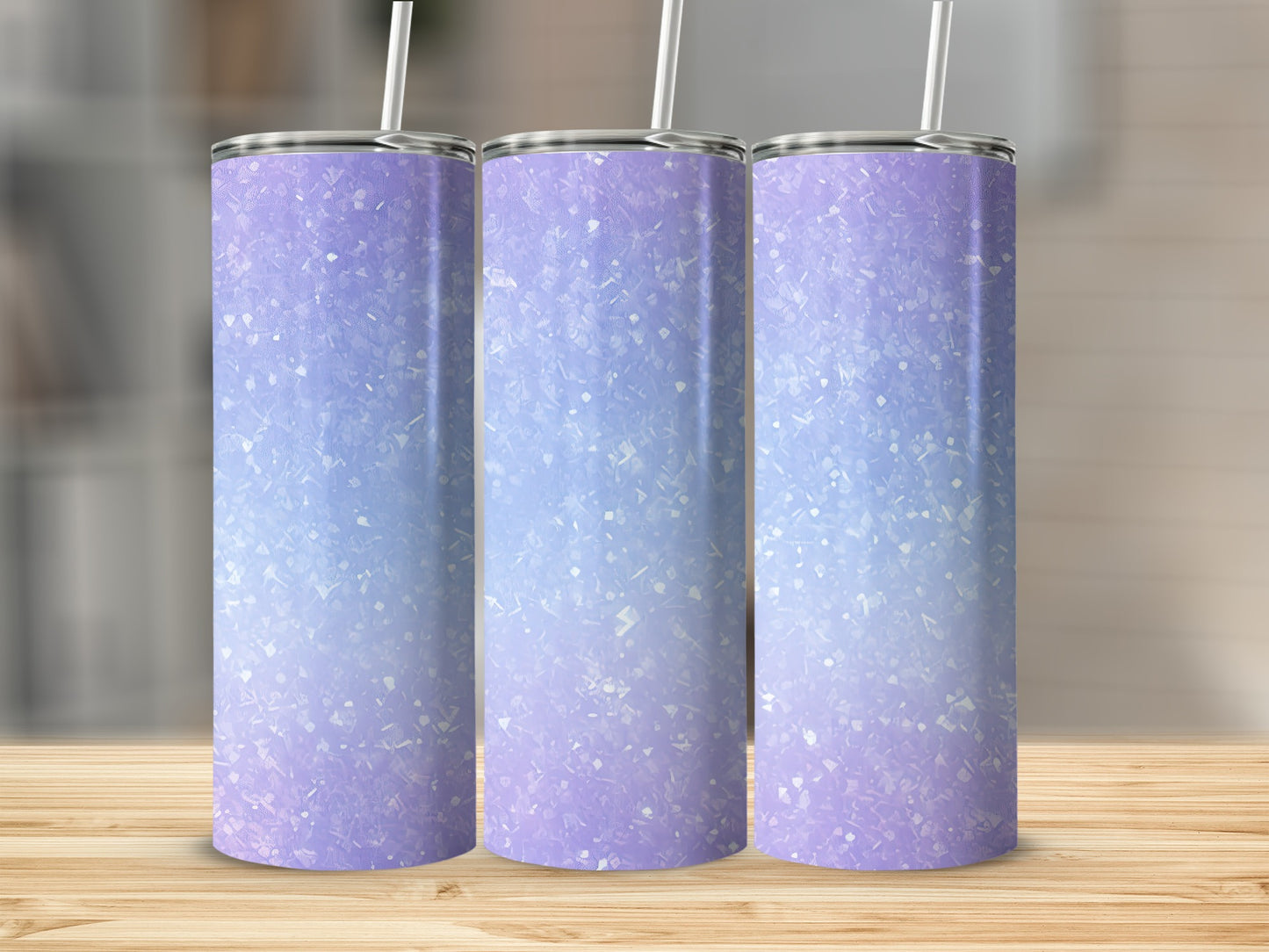 Iridescent Blue Purple Gradient Textured Drinkware product type
