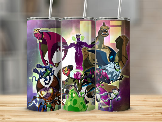 Ben 10 Alien Force Group On Background Animated Art Tumblers