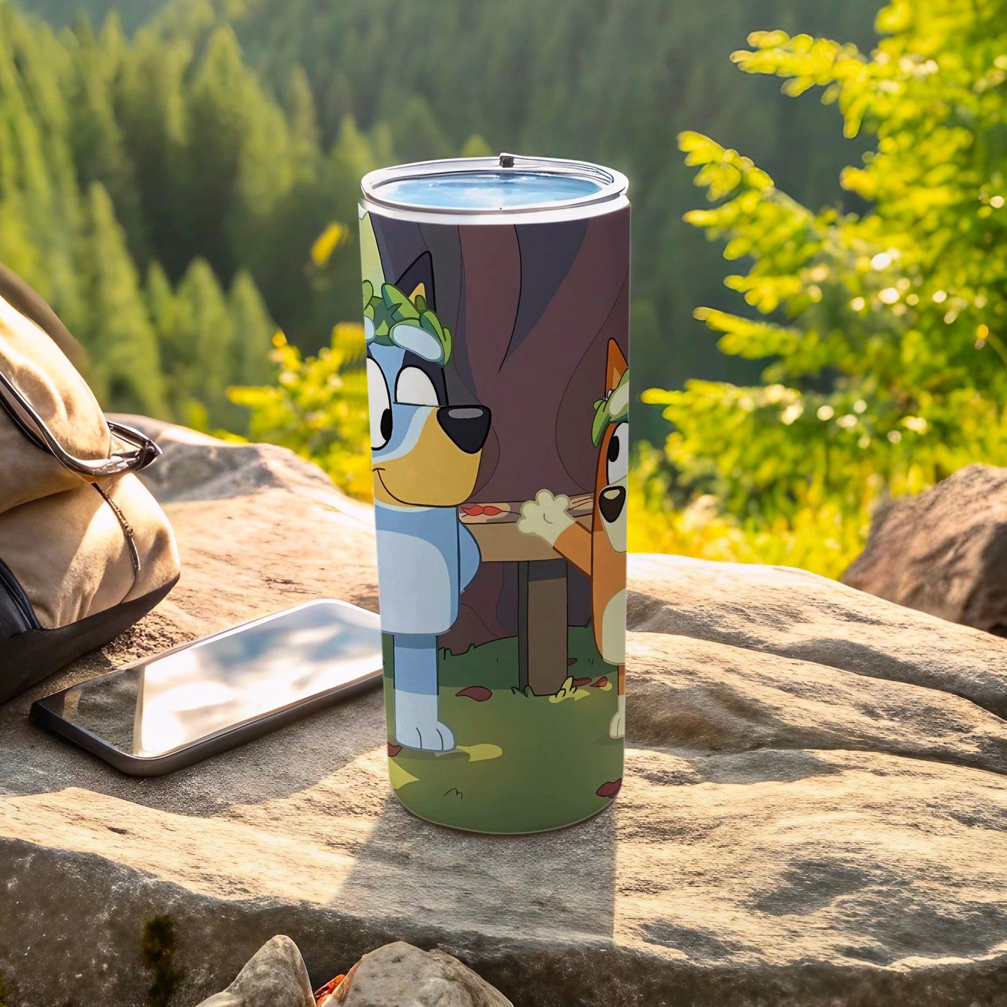 Adorable Cartoon Characters Tumbler for Outdoor Adventures