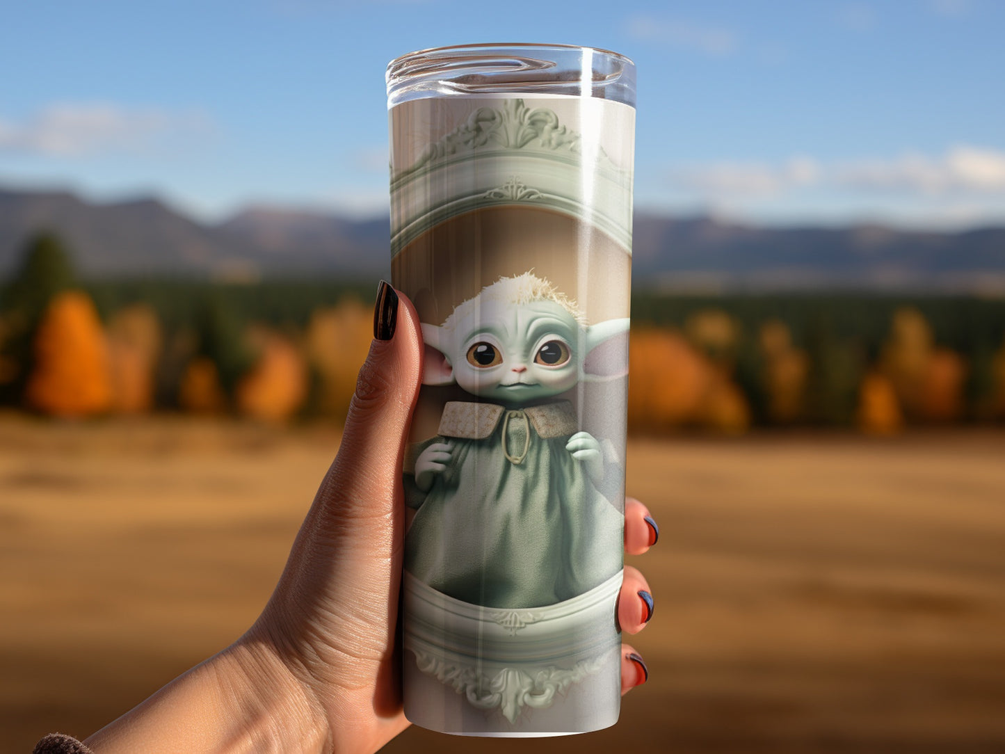 Adorable Baby Alien Character Insulated Tumbler Drinkware