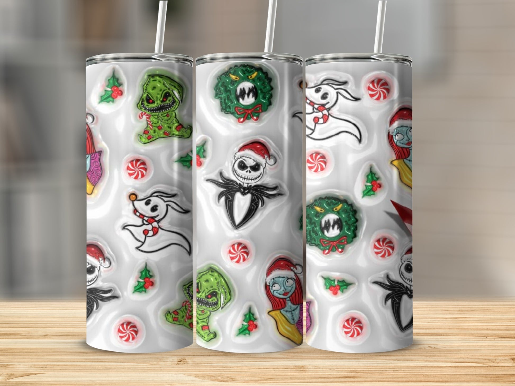 Christmas Cartoon Characters Holiday Travel Mug