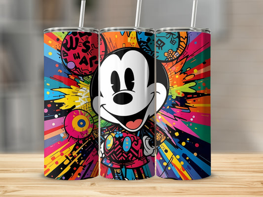 Colorful Cartoon Character Splash Art Insulated Tumbler