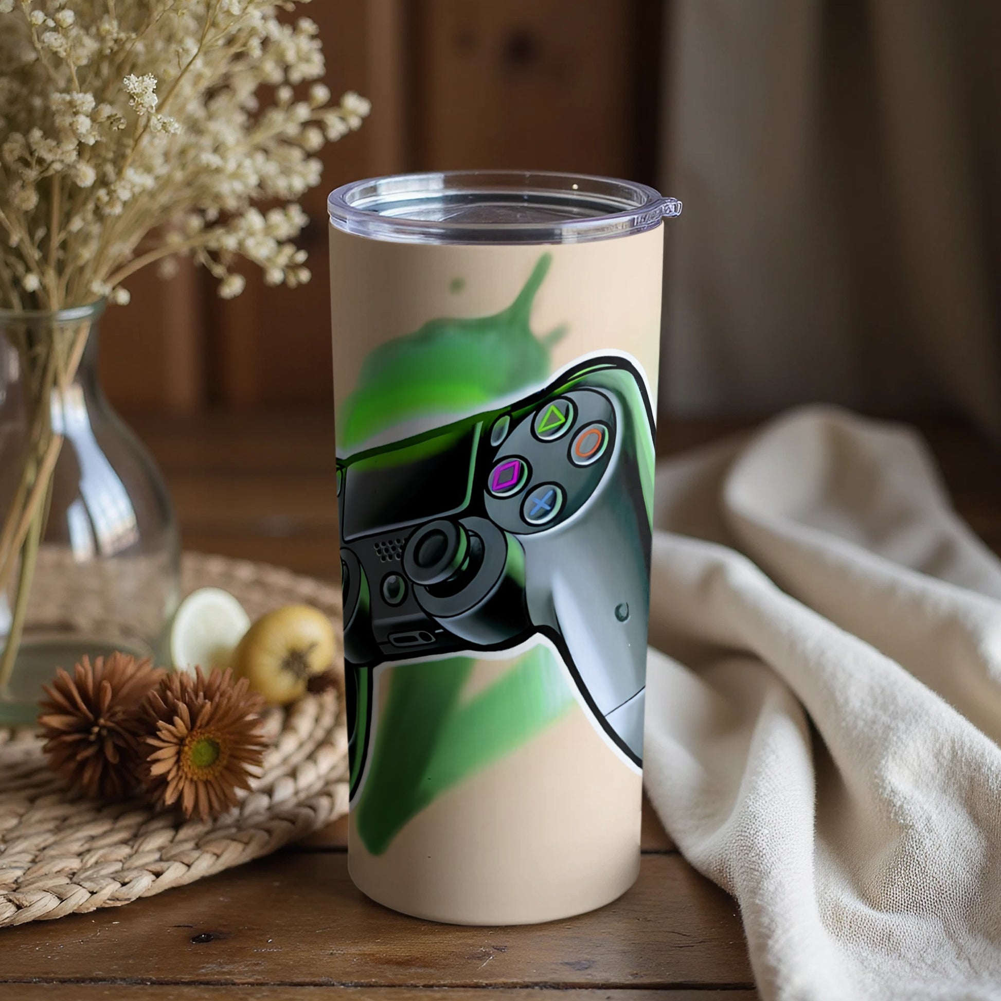 Gaming Controller Design Tumbler for Gamers