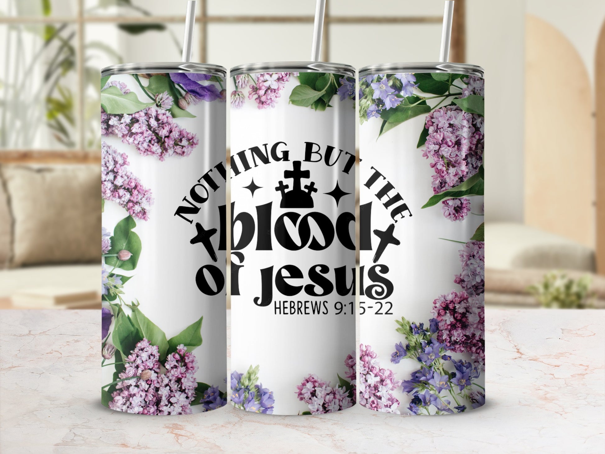 Hebrews 9 15 22 Faith Quote Tumbler