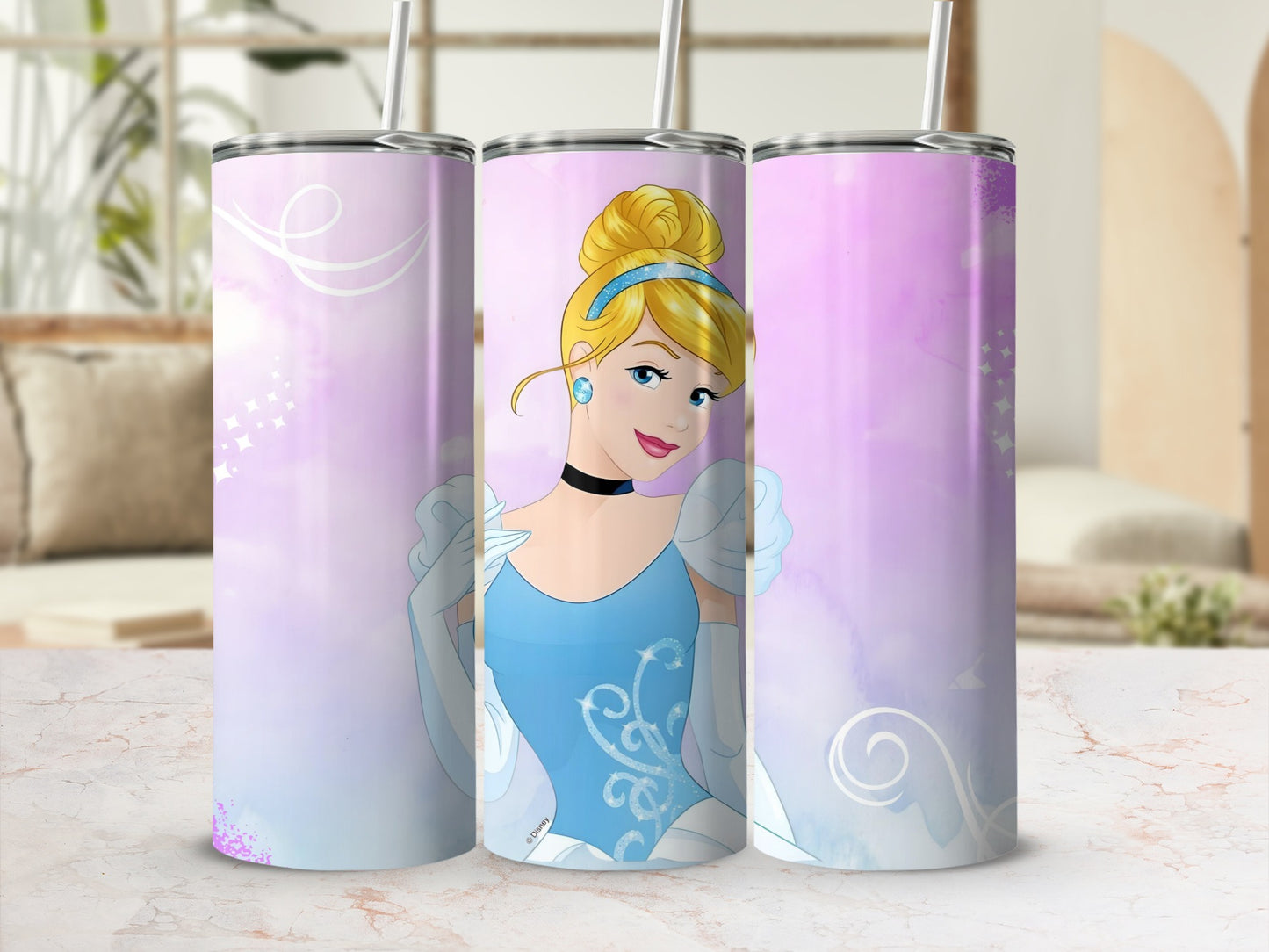 Cinderella Themed Stainless Steel Tumbler Drinkware