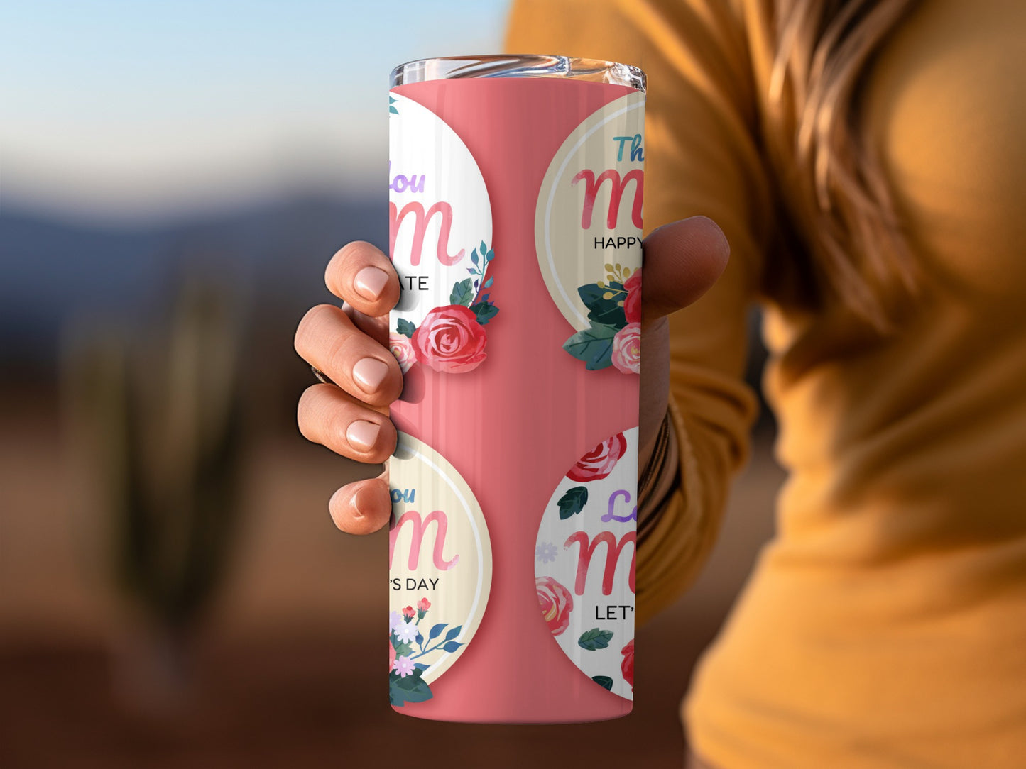 Floral Happy Mother's Day Insulated Tumbler Cup Gift