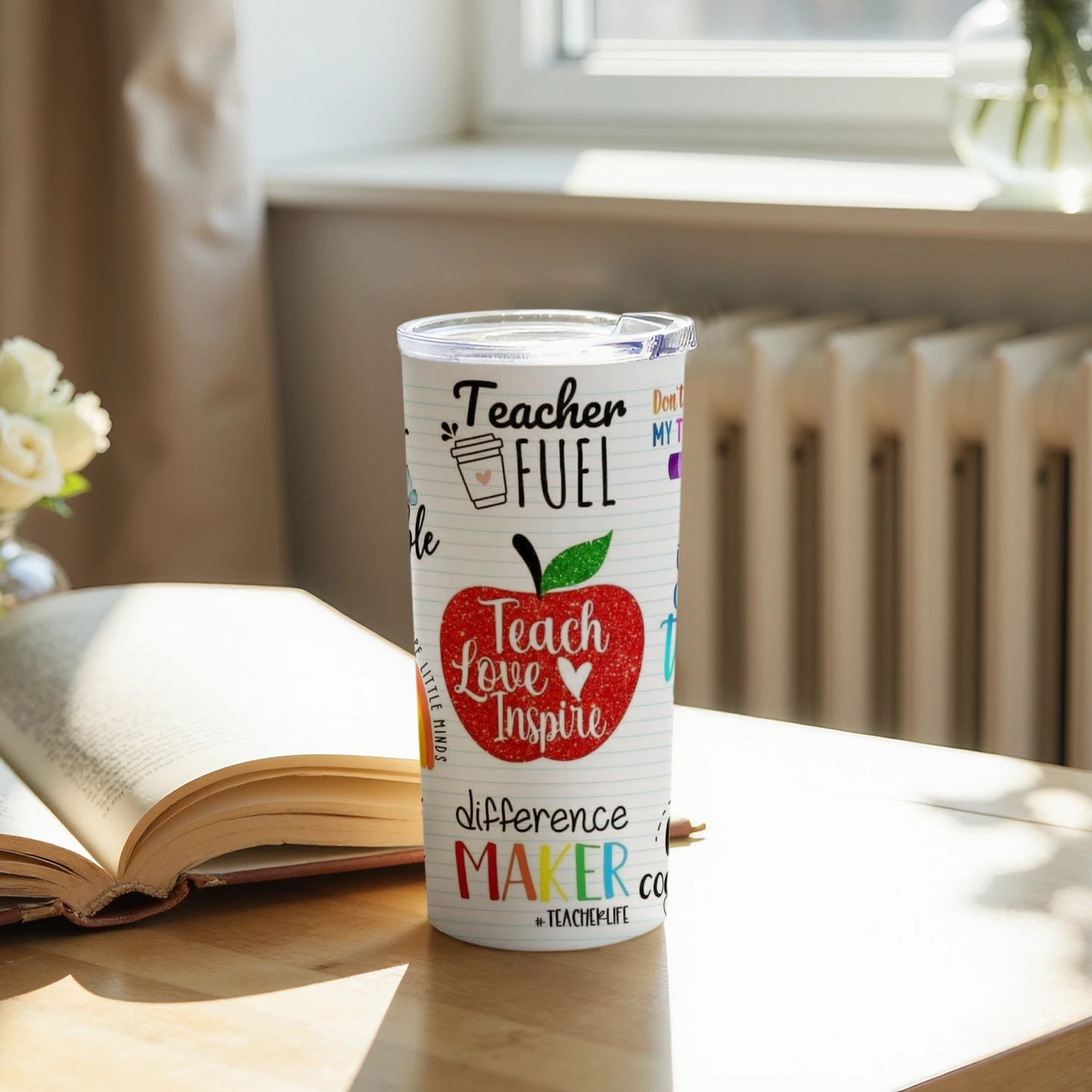 Inspirational Teacher Design Travel Mug for Coffee Lovers