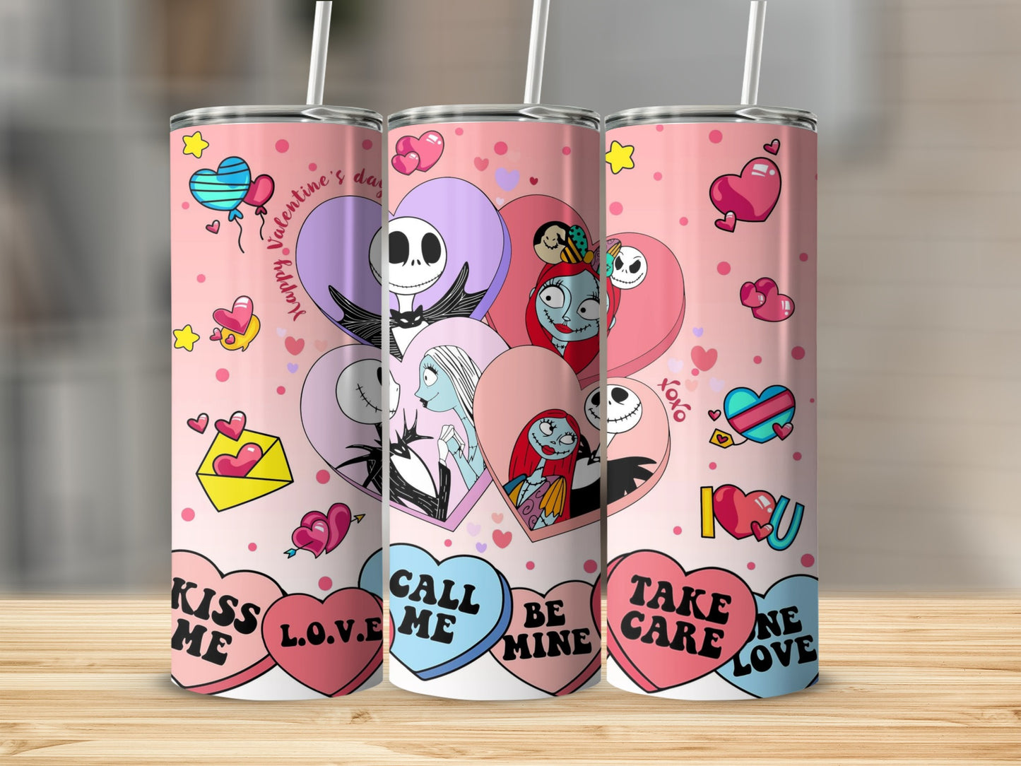 Valentines Day L.O.V.E Call Me Take Care Tumbler