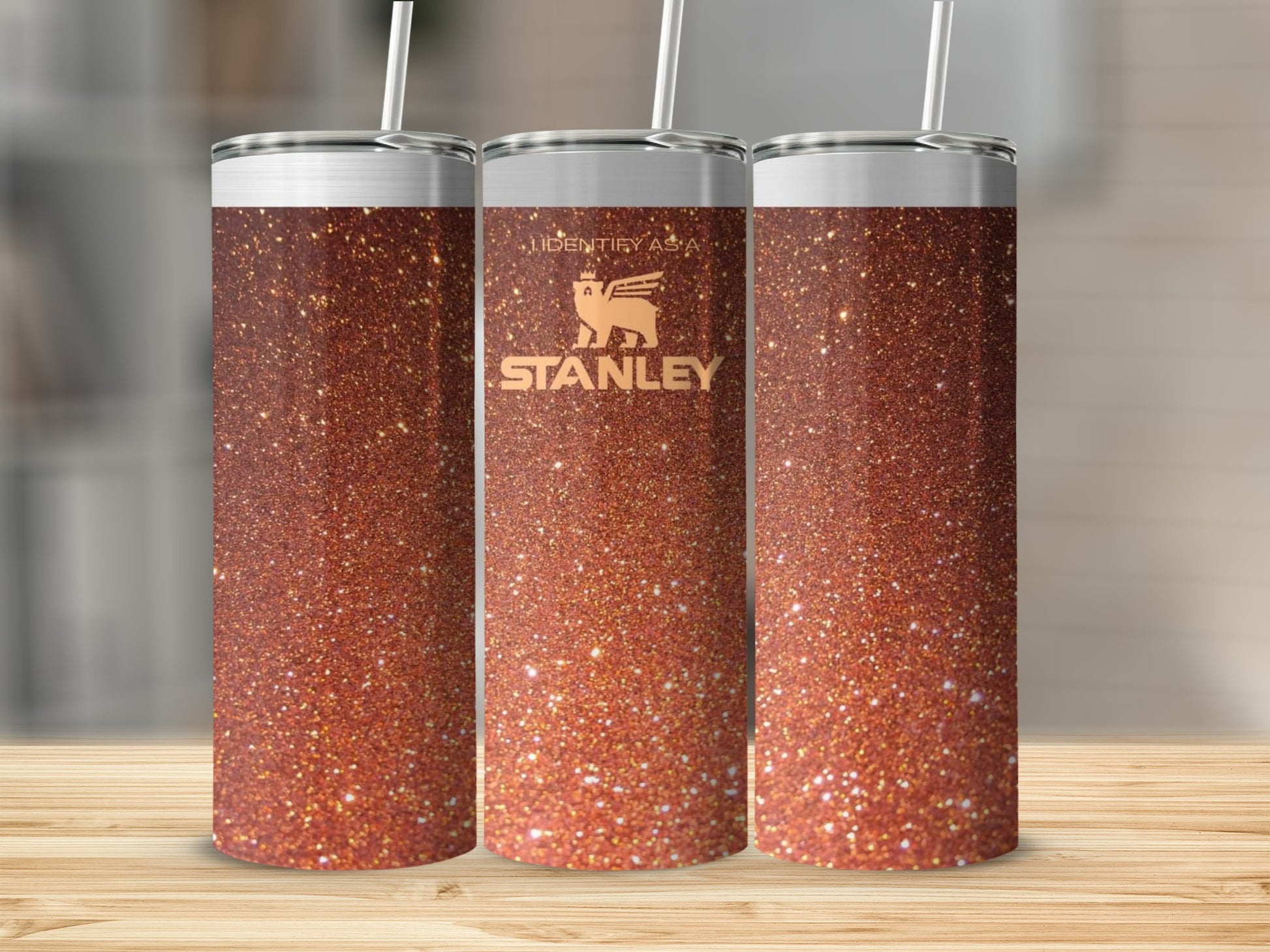 Glittering Glossy Brown Stanley Tumbler Product