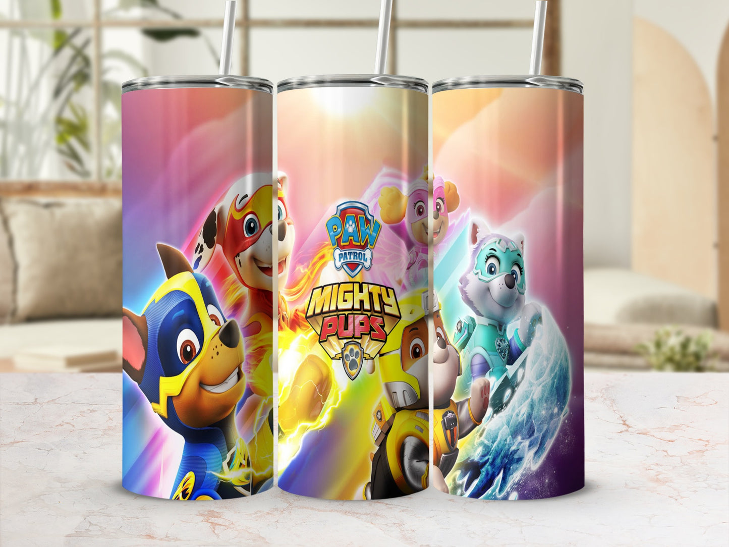 Paw Patrol Mighty Pups Insulated Tumbler for Kids