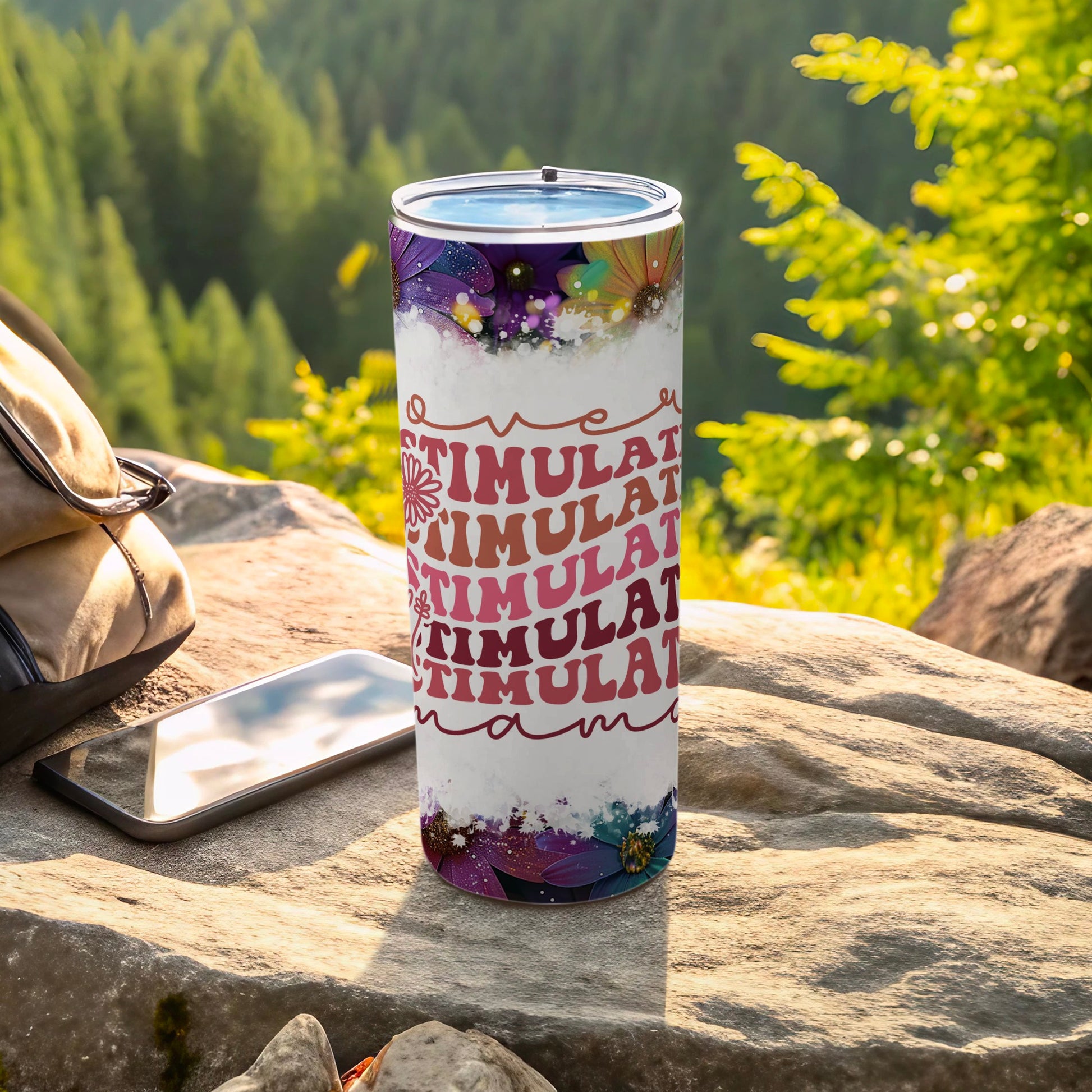 Colorful Stimulation Design Travel Tumbler for Adventurers