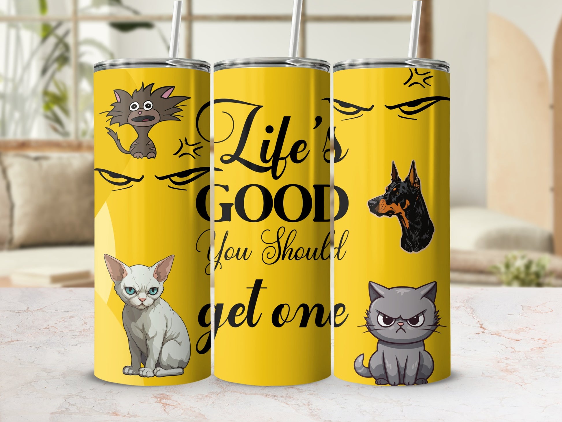 Yellow Life's Good You Should Get One Tumbler