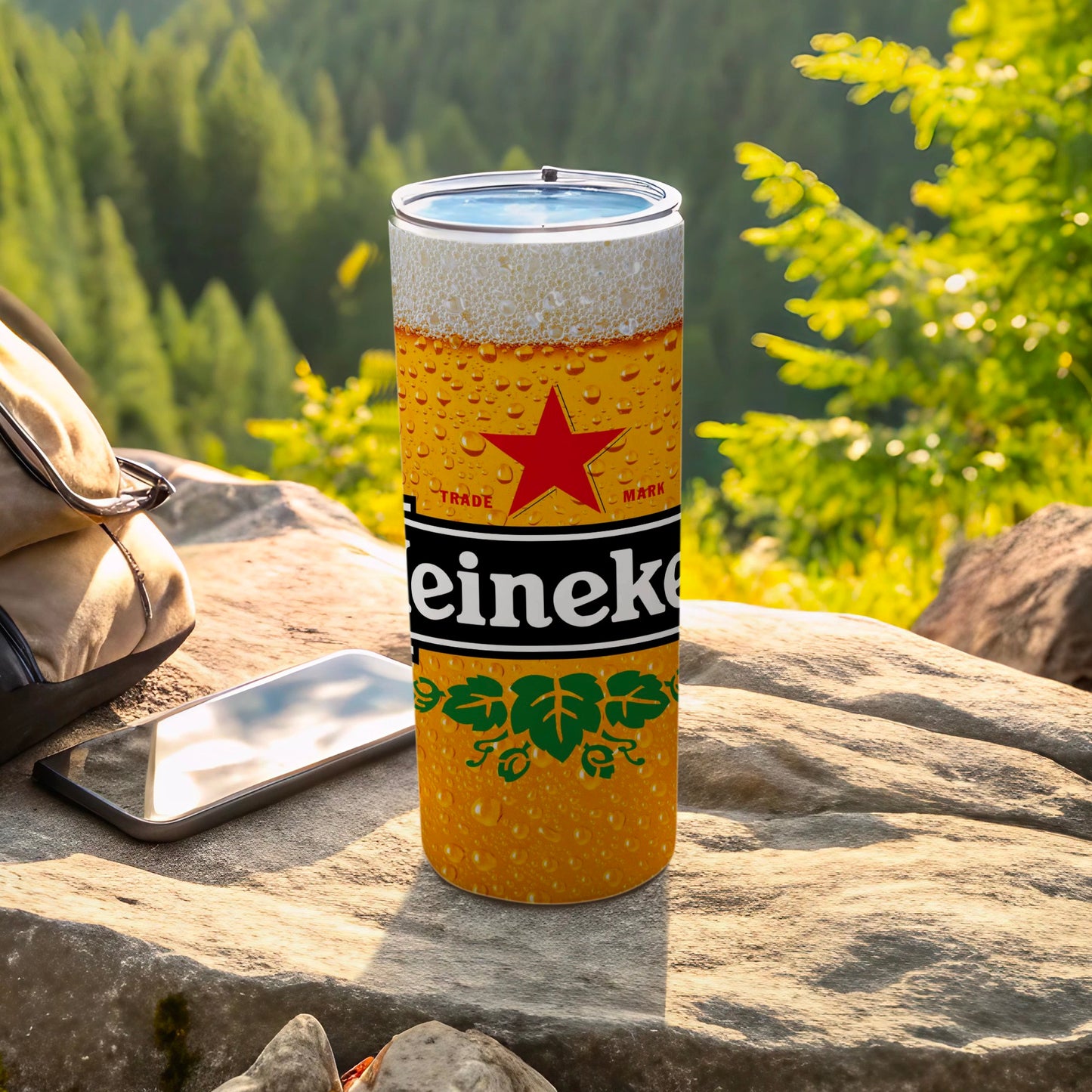 Heineken Beer Can Inspired Travel Tumbler product type