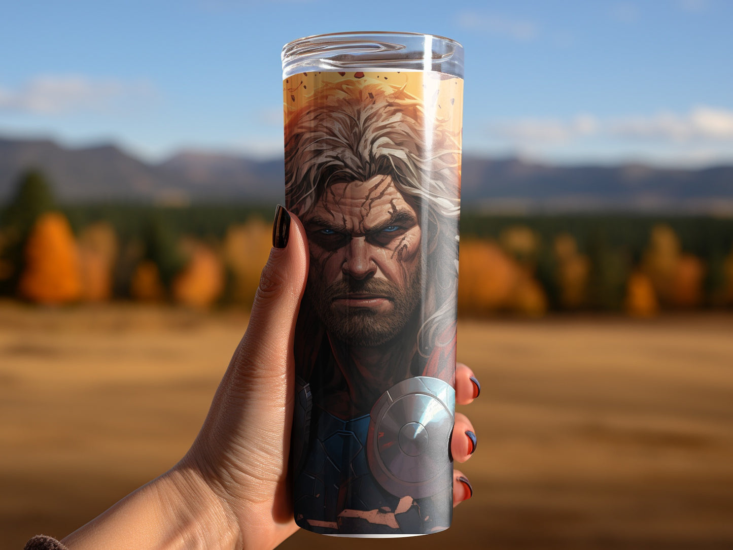Thor Superhero Art Insulated Travel Tumbler Product