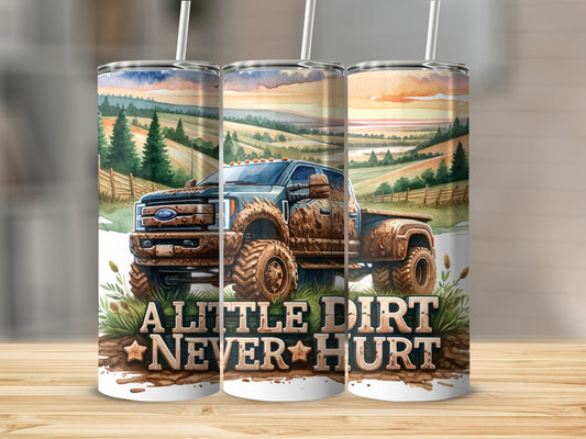 Muddy Truck Country Landscape A Little Dirt Never Hurt product type