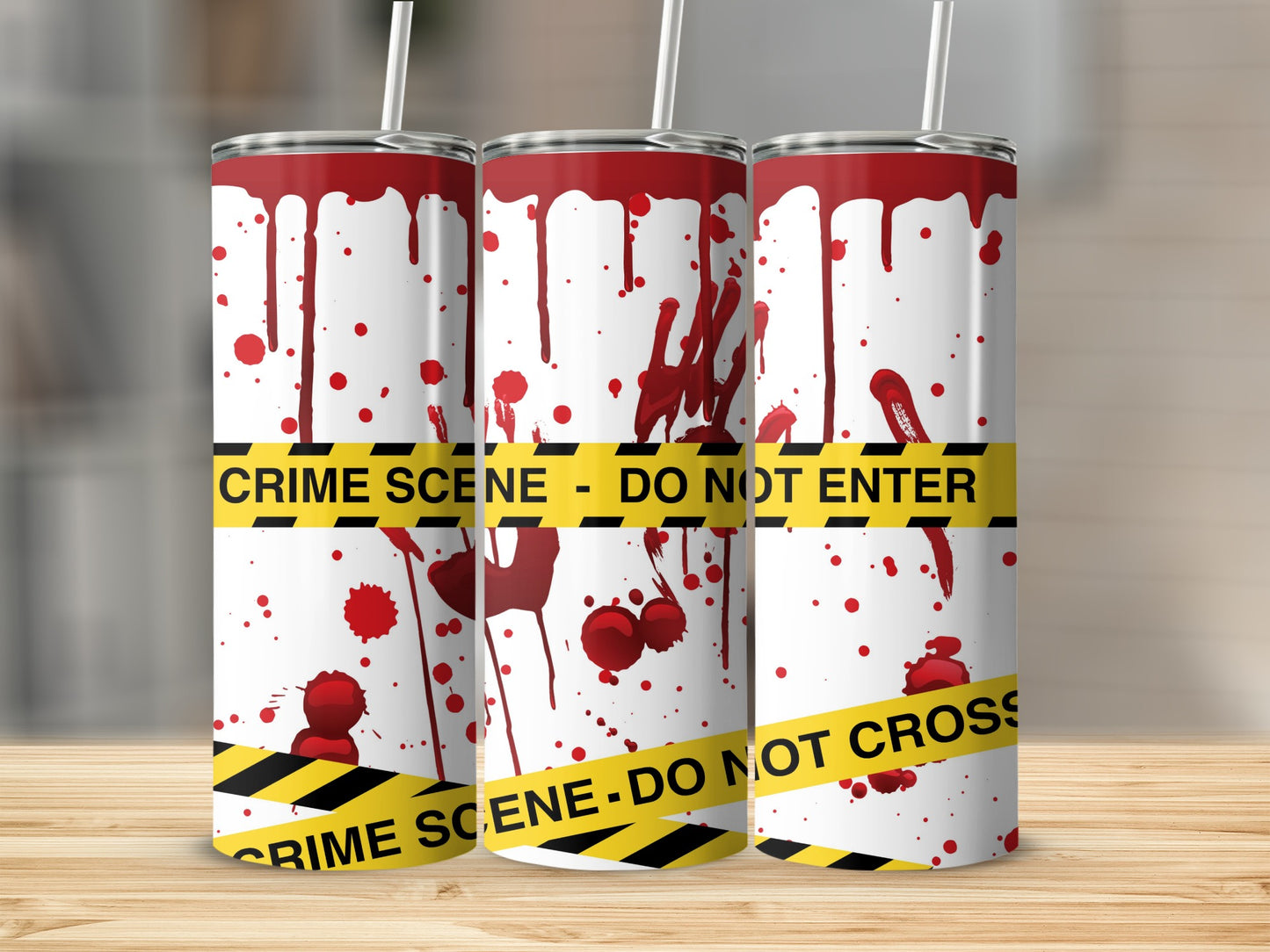 Crime Scene Blood Splatter Caution Tape Halloween product type