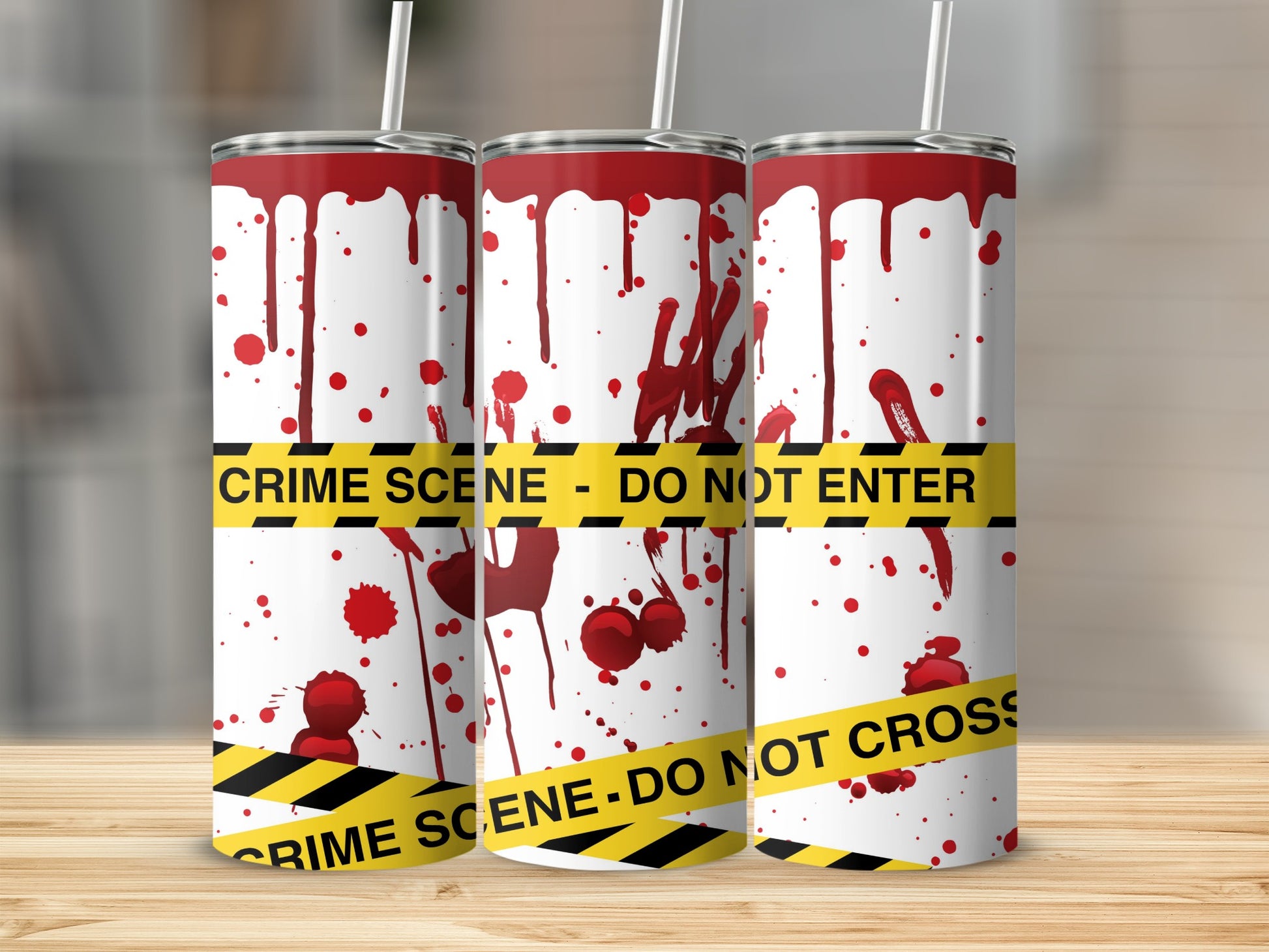 Crime Scene Blood Splatter Caution Tape Halloween product type