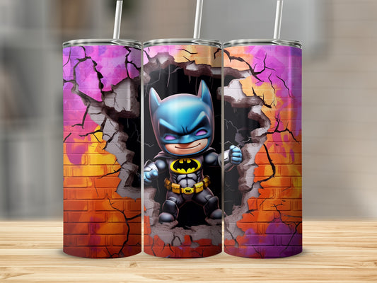 Superhero Wall Breaking Design Tumbler Product