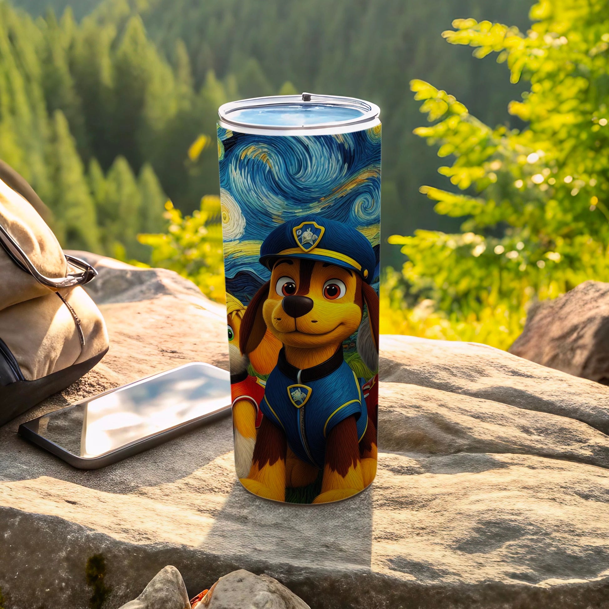 Paw Patrol Tumbler with Starry Night Design