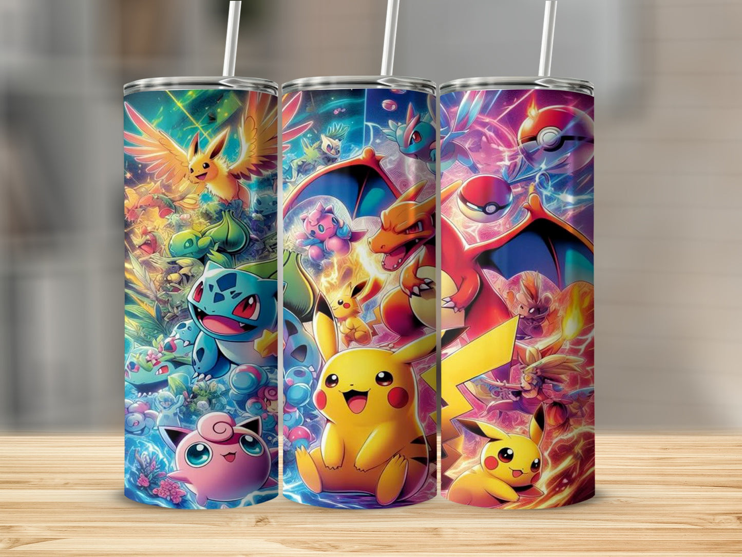 Colorful Cartoon Characters Illustration tumbler product