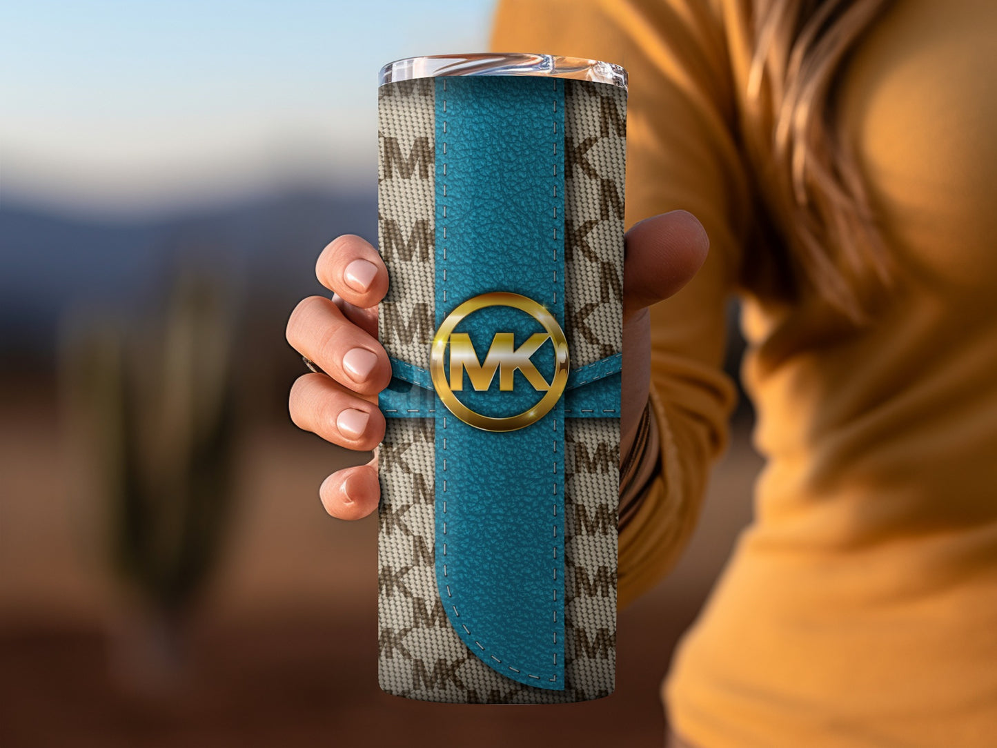 Stylish Designer Travel Mug with Iconic Monogram