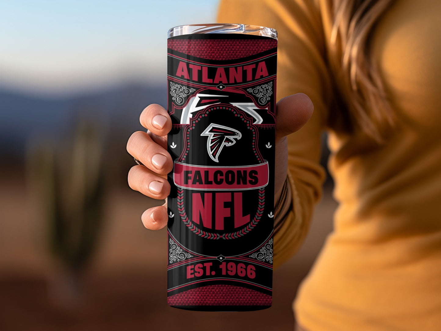 Atlanta Falcons NFL Established 1966 Design Tumbler