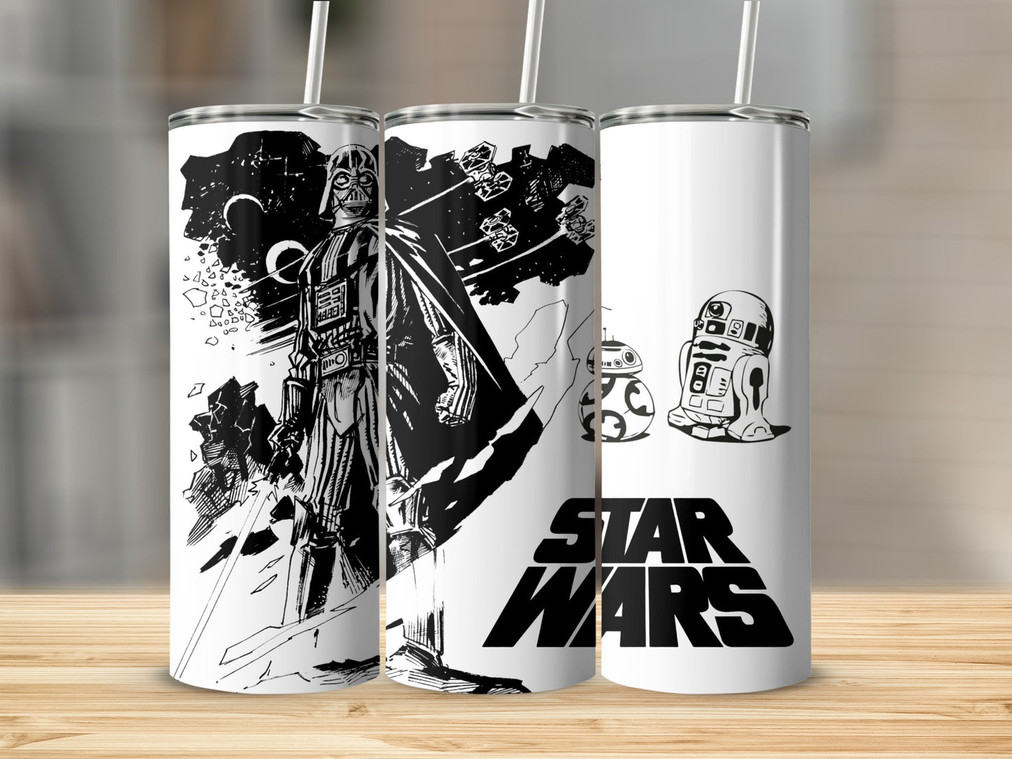 Darth Vader TIE Fighter R2D2 BB8 STAR WARS sketch product type