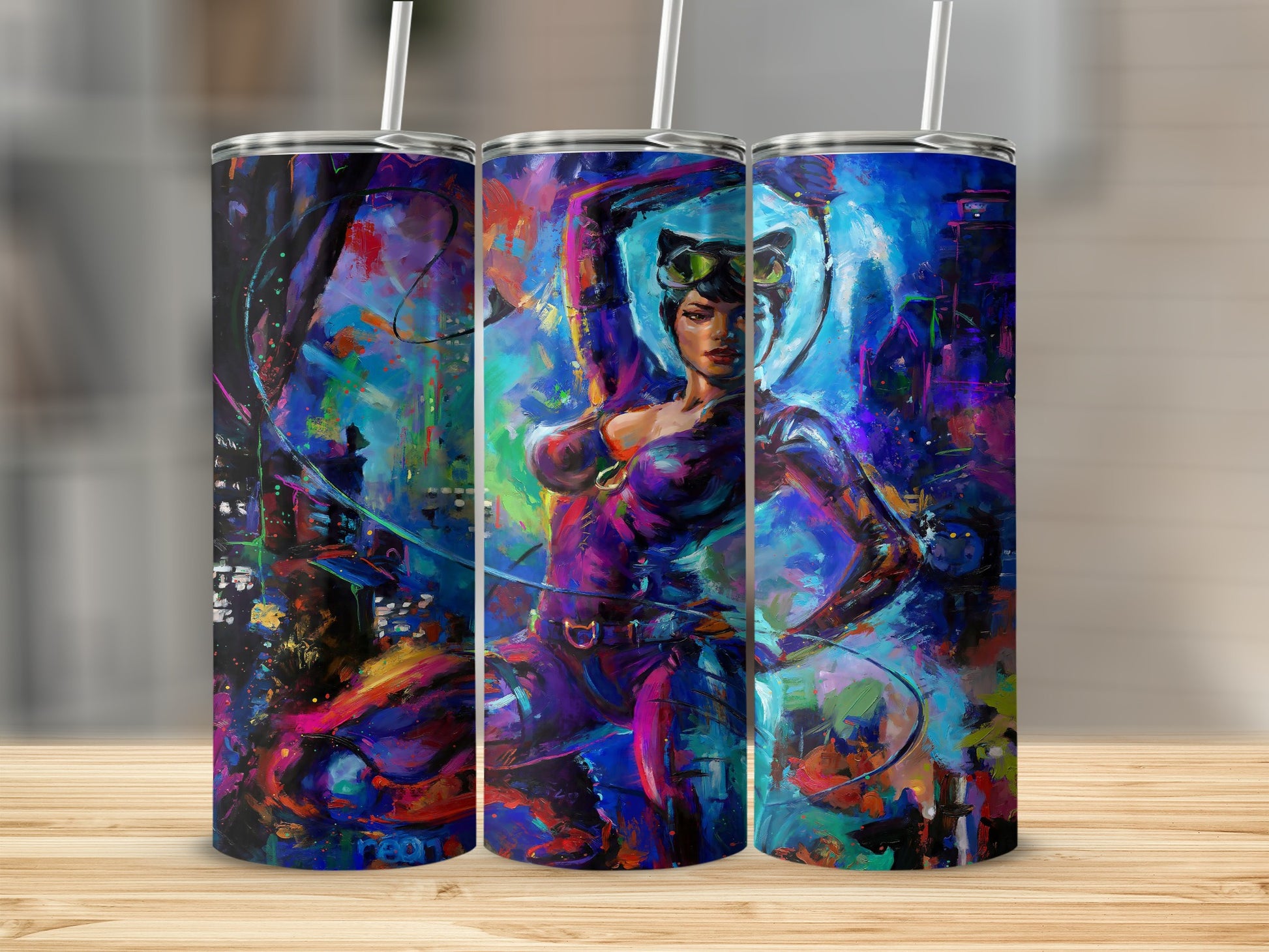 Catwoman Abstract Art Gotham City Vibrant Colors product type