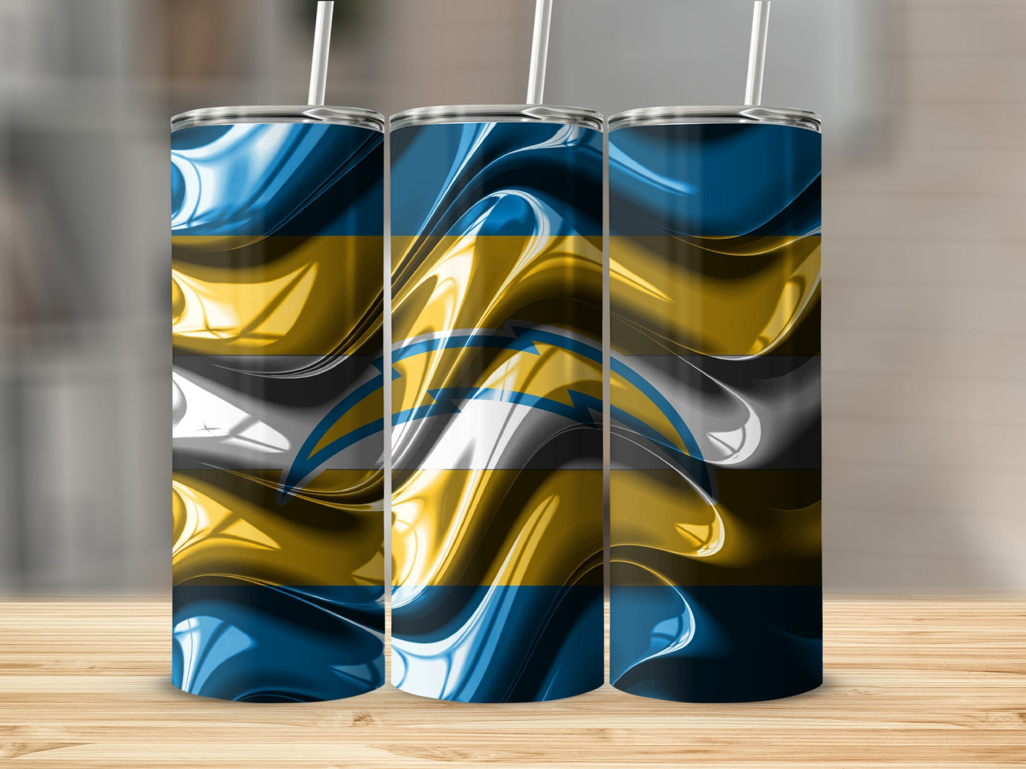 Artistic Chargers Swirl Design For The Fanatic Tumblers