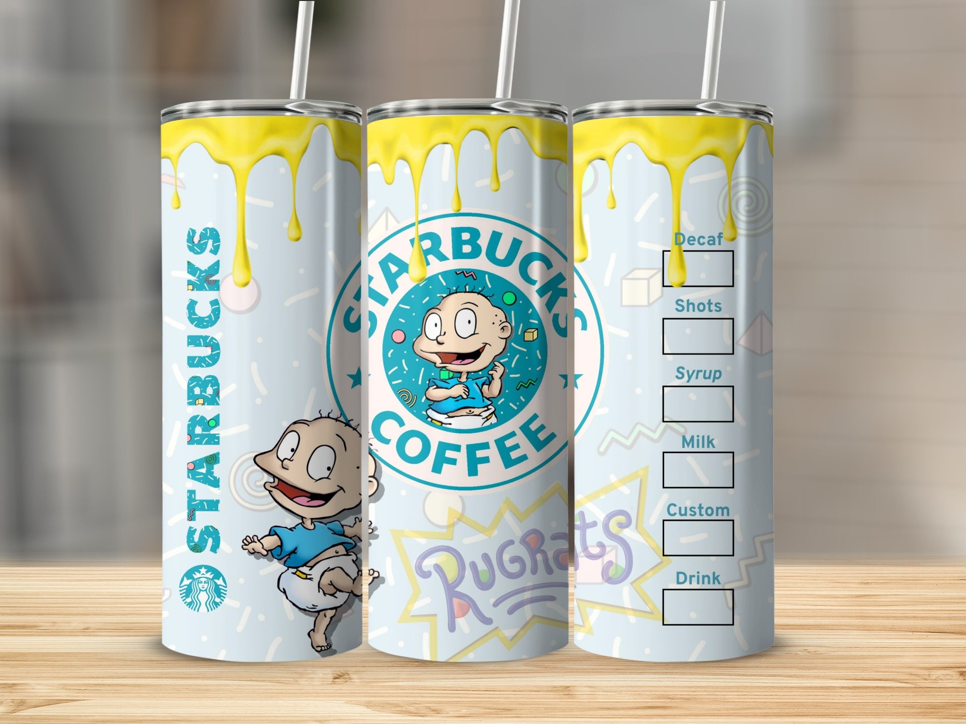 Rugrats Themed Starbucks Coffee Tumbler Cup