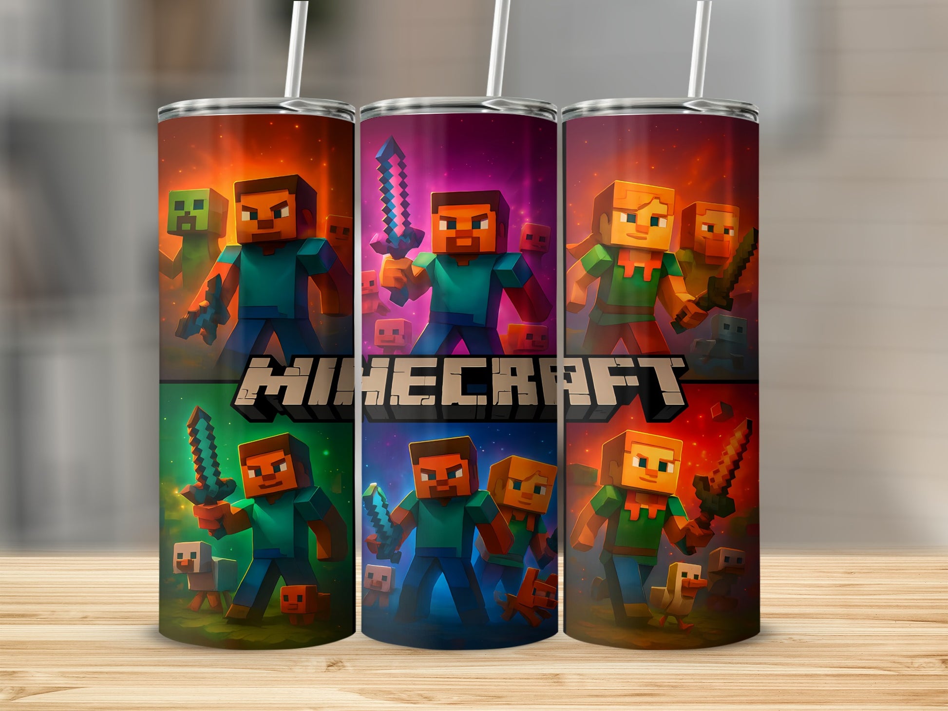 Minecraft Characters Design Insulated Tumbler