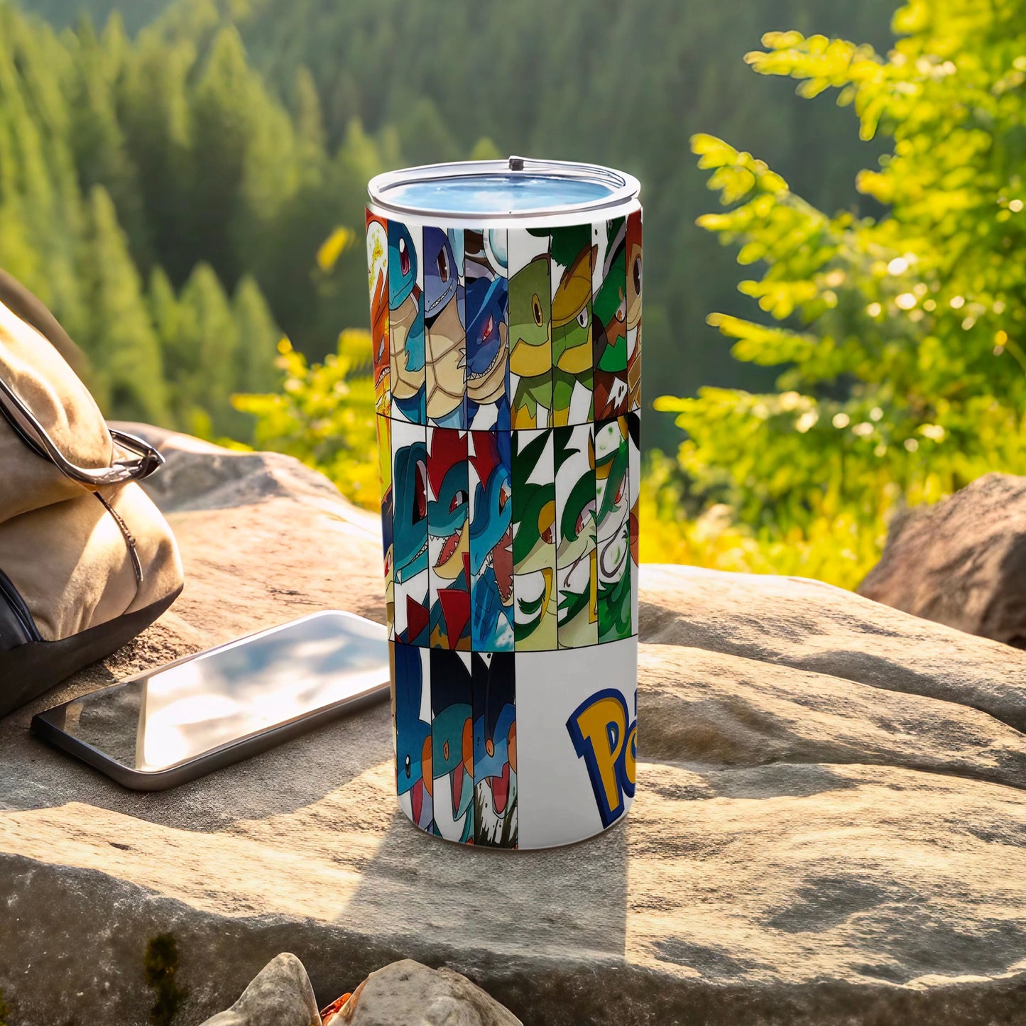 Colorful Cartoon Character Travel Mug for Adventure