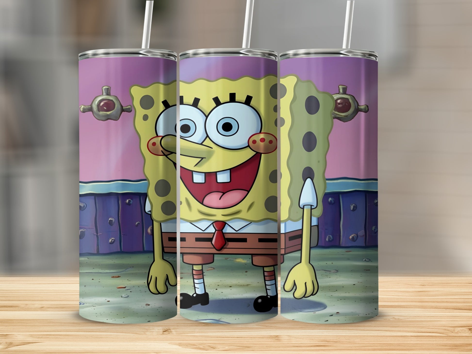 SpongeBob SquarePants smiling with open mouth and arms out.