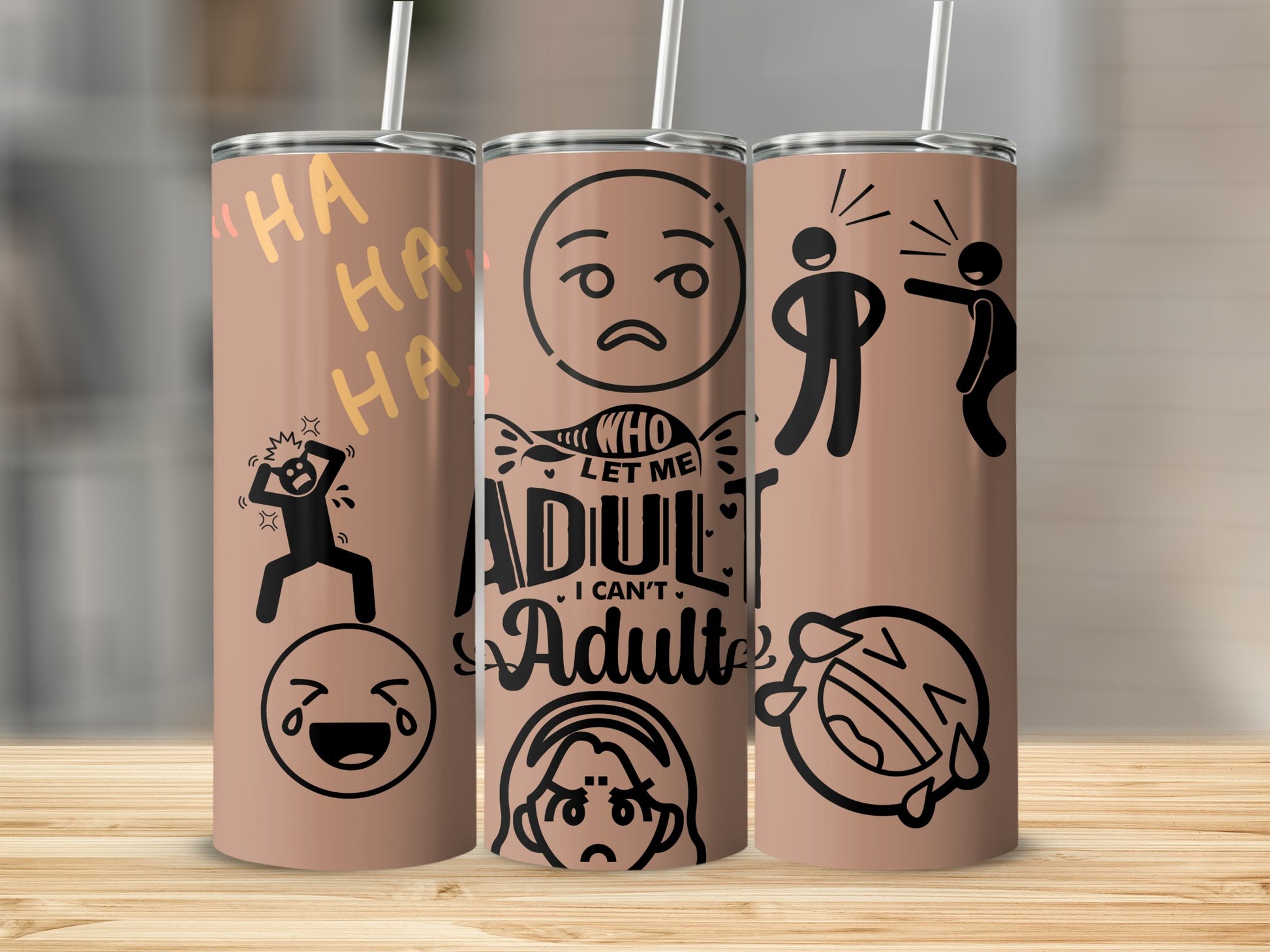 Funny Emoticon and Quote Design Tumbler