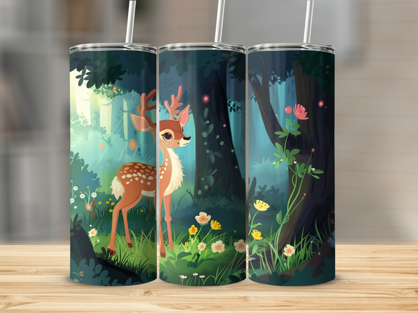 Cute Fawn Forest Fantasy Woods Floral Tumbler product type
Deer, Fawn, Forest, Woods, Nature, Wildlife, Animal, Cute, Cartoon, Enchanted, Magical, Whimsical, Floral, Flowers, Woodland, Greenery, Tumbler, Drinkware, Gift idea, Fantasy illustration