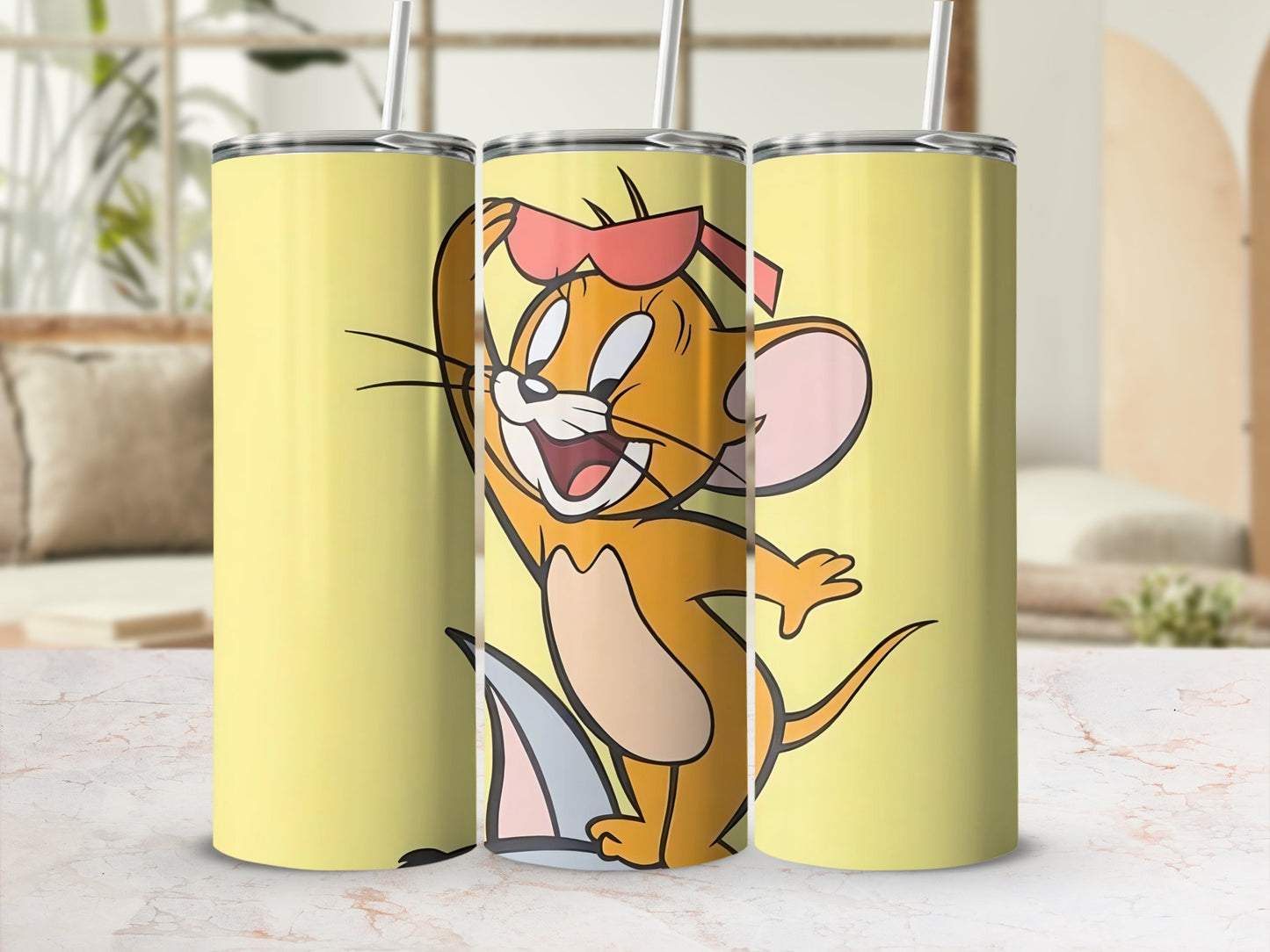 Cute Cartoon Character Tumbler with Fun Design