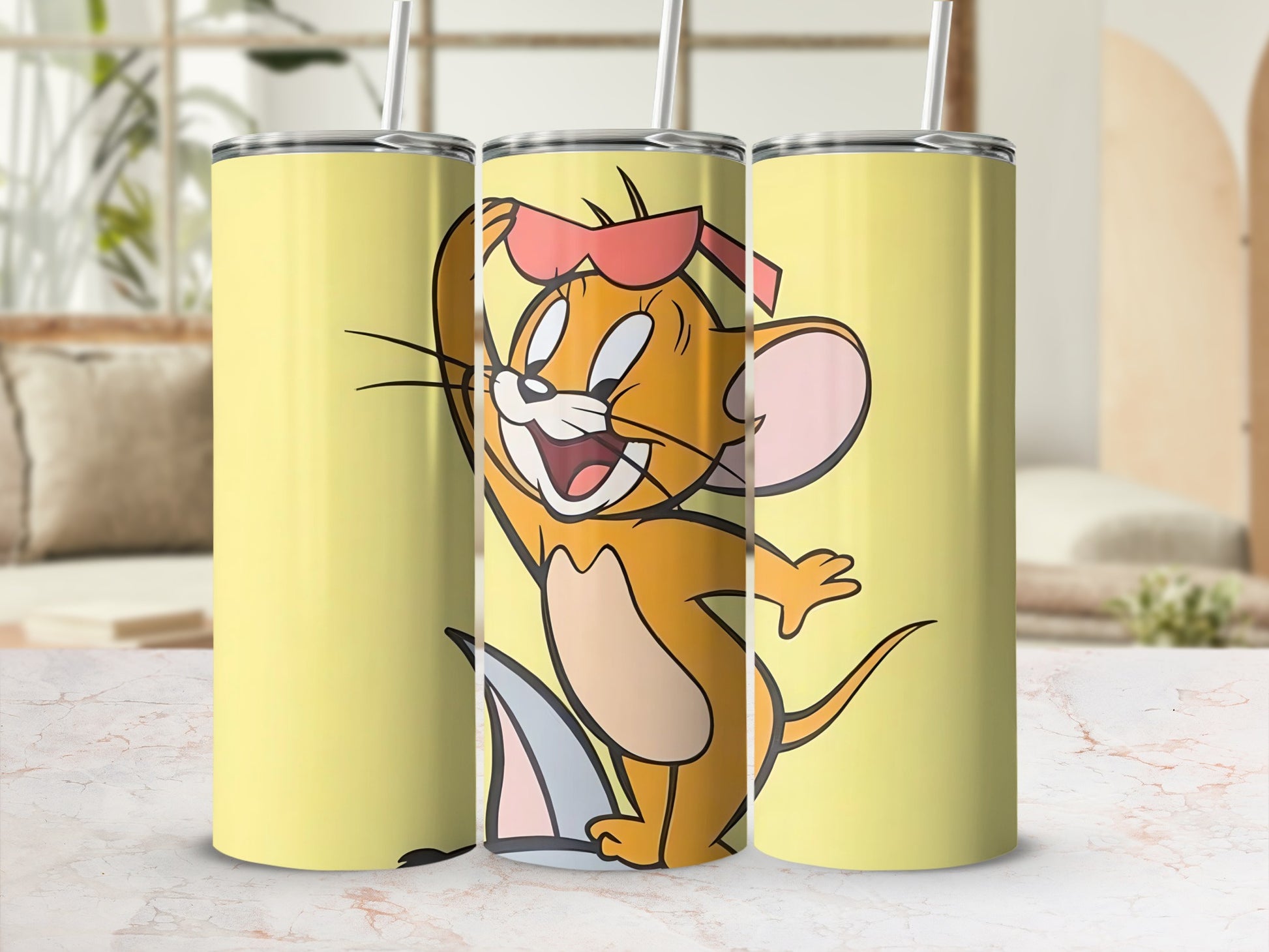 Cute Cartoon Character Tumbler with Fun Design