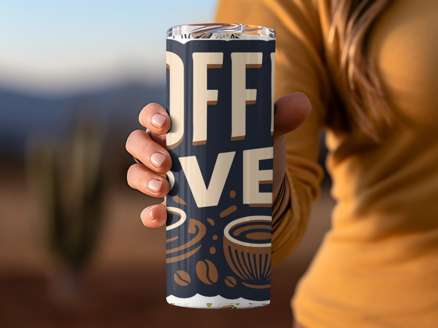 Stylish Coffee Lover Insulated Tumbler Cup Beverage Holder