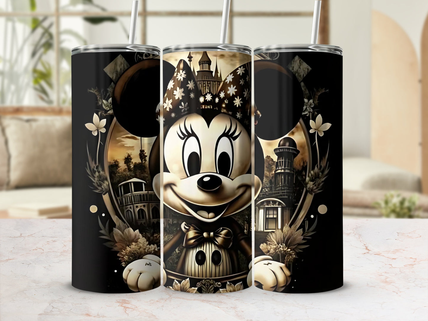 Vintage Style Cartoon Character Art Tumbler
