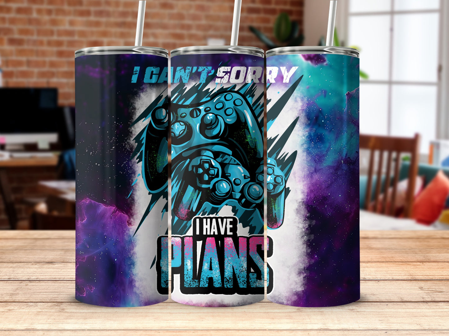 I Can't Sorry I Have Plans Gaming Tumbler Cup