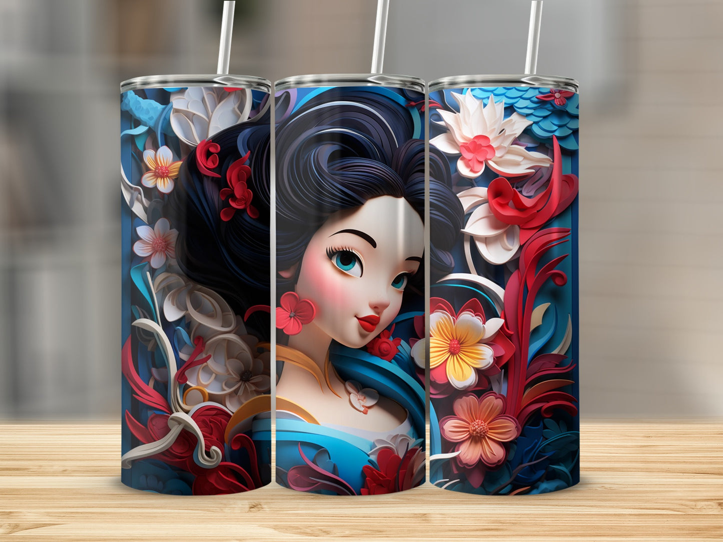 Floral Design Insulated Tumbler Product