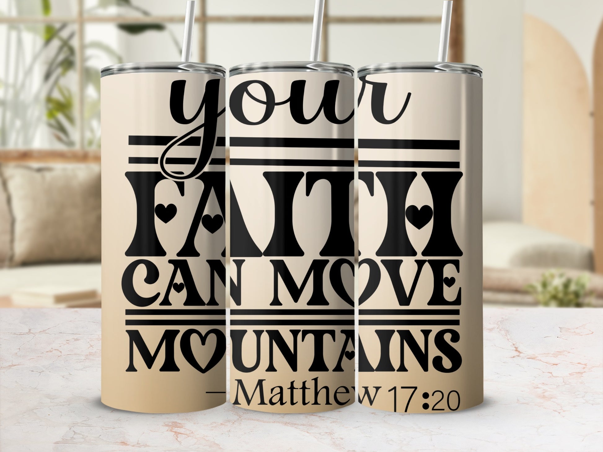 Your Faith Can Move Mountains Matthew 17:20 Tumbler