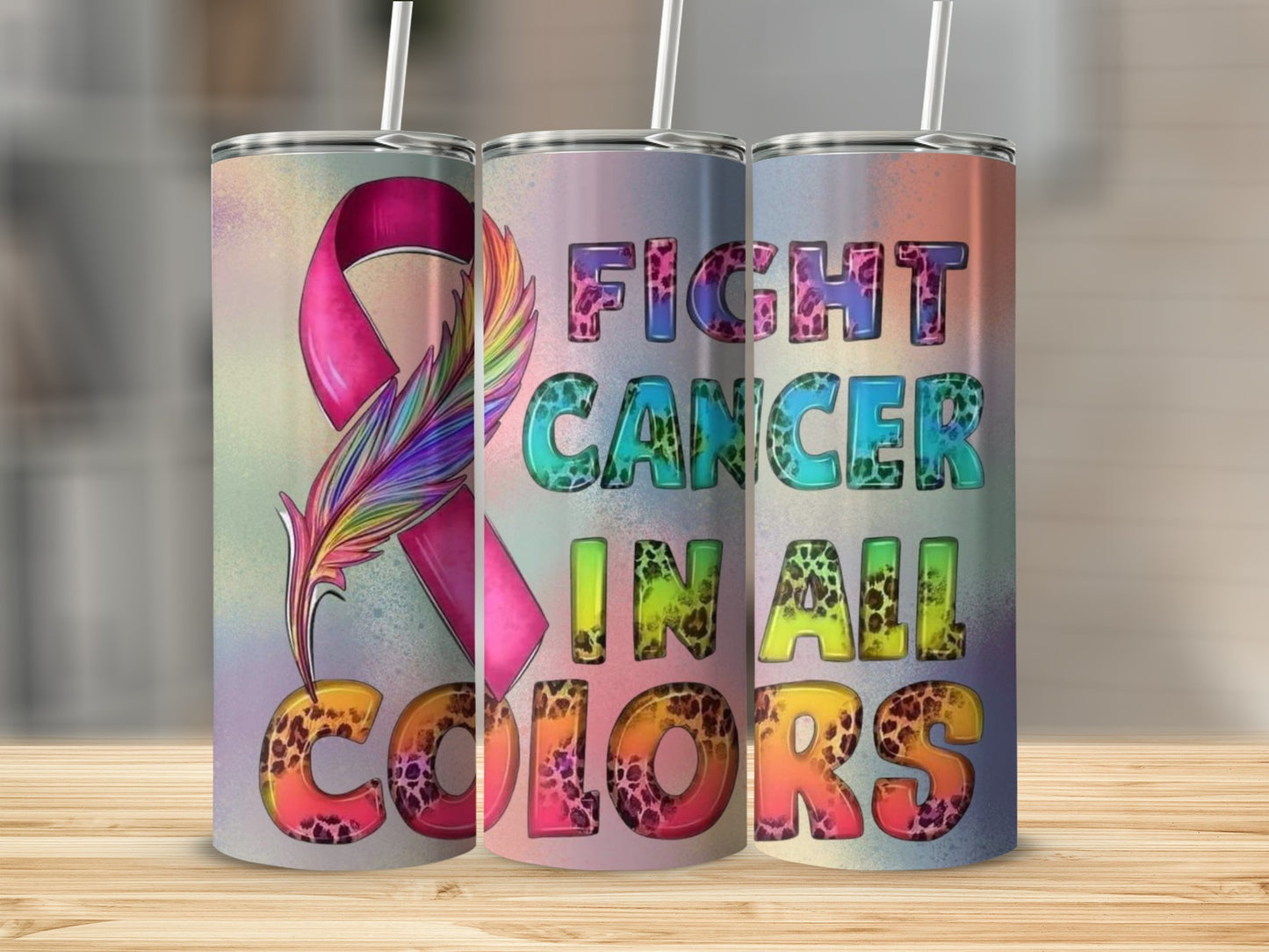 Fight Cancer In All Colors 20oz Tumbler Cup Product