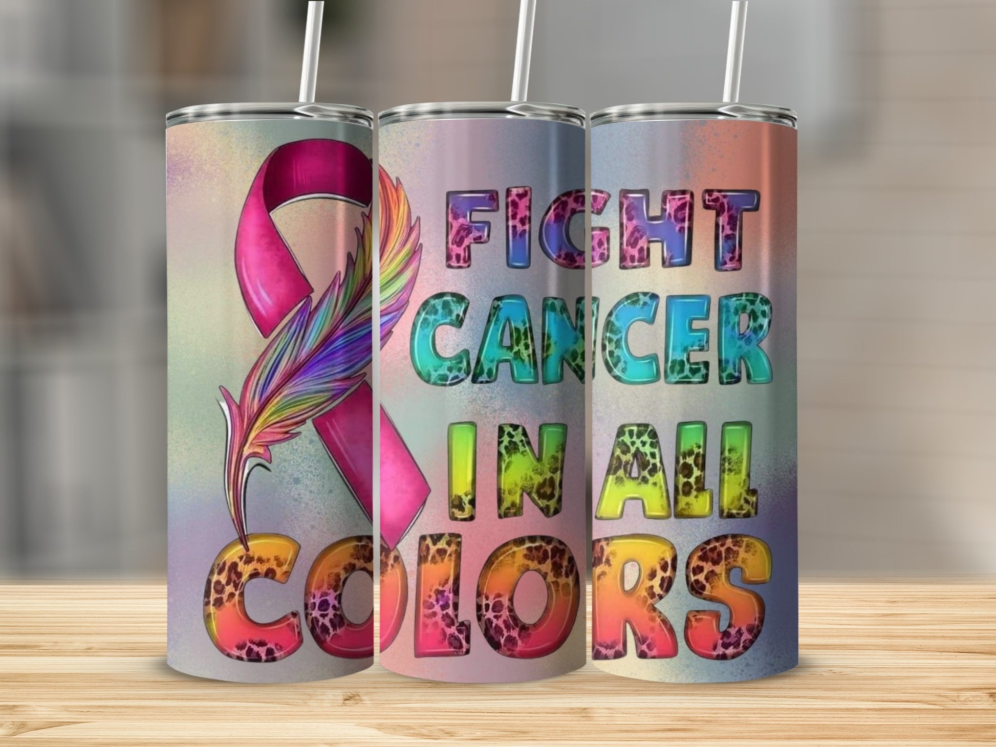 Fight Cancer In All Colors 20oz Tumbler Cup Product