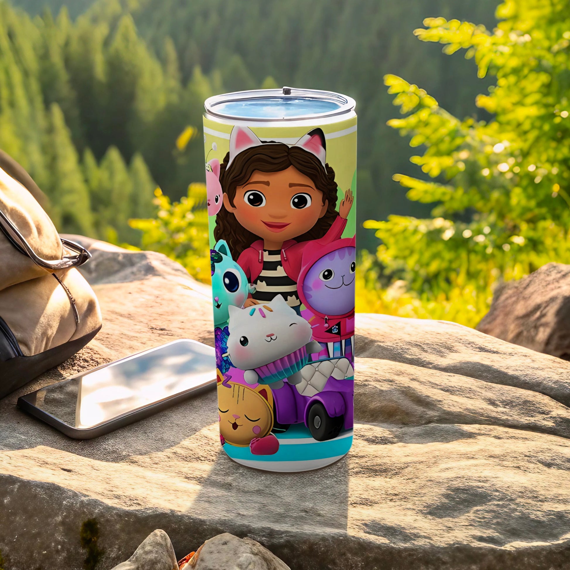 Colorful Cartoon Characters Insulated Tumbler Cup