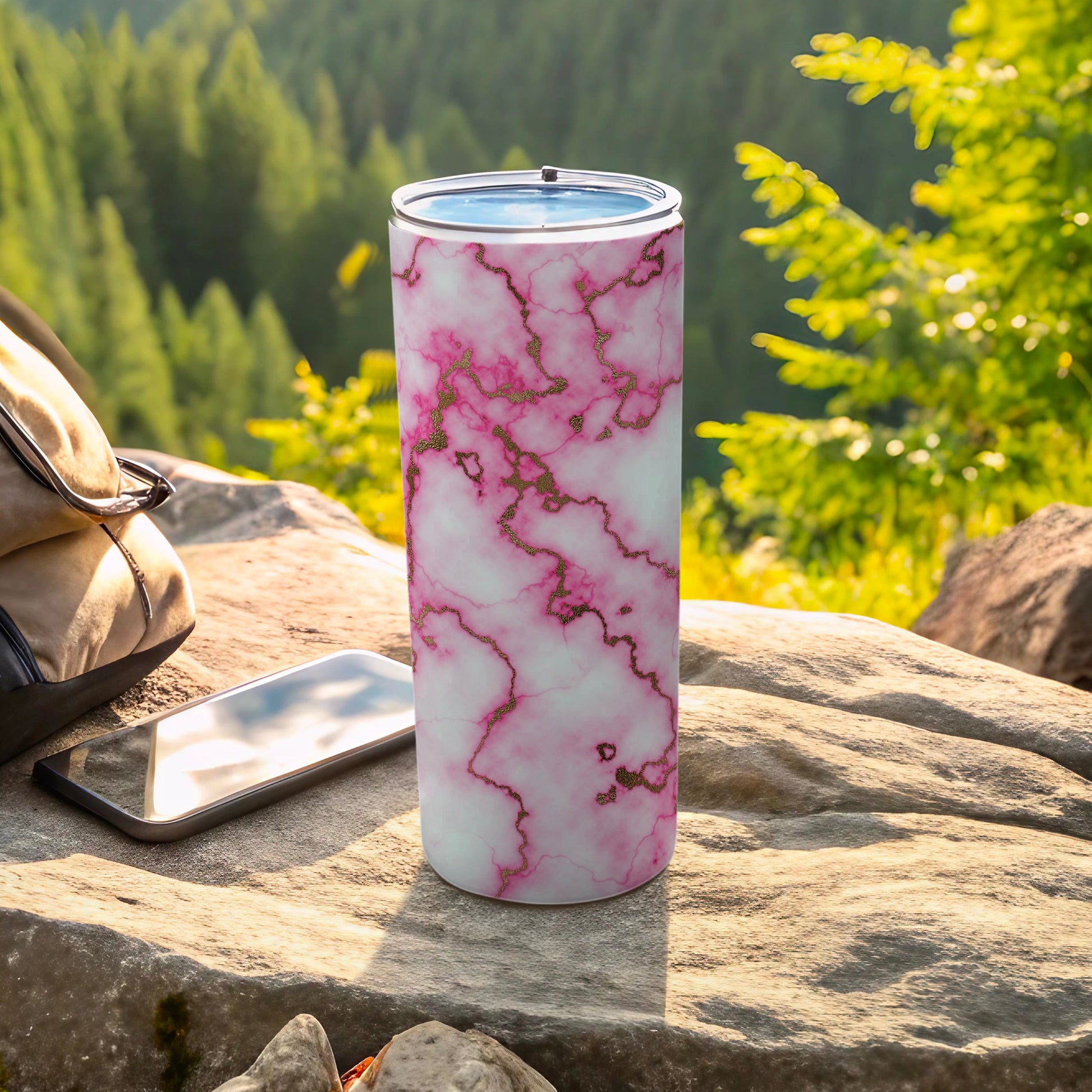 Pink Gold Marble Tumbler Outdoor Adventure product type