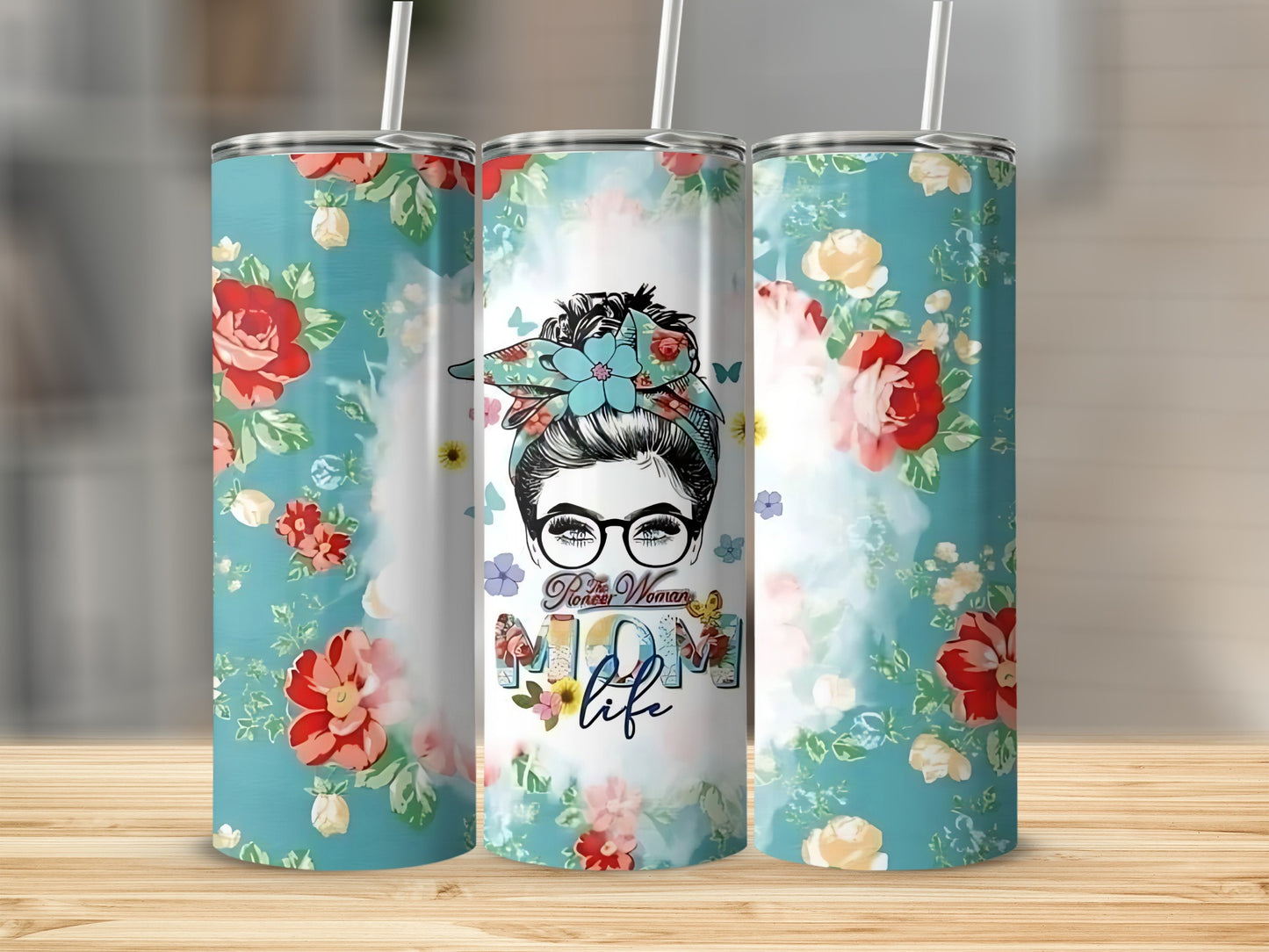 Floral Tumbler with Pioneer Woman Life Design
